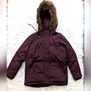 Maroon winter coat